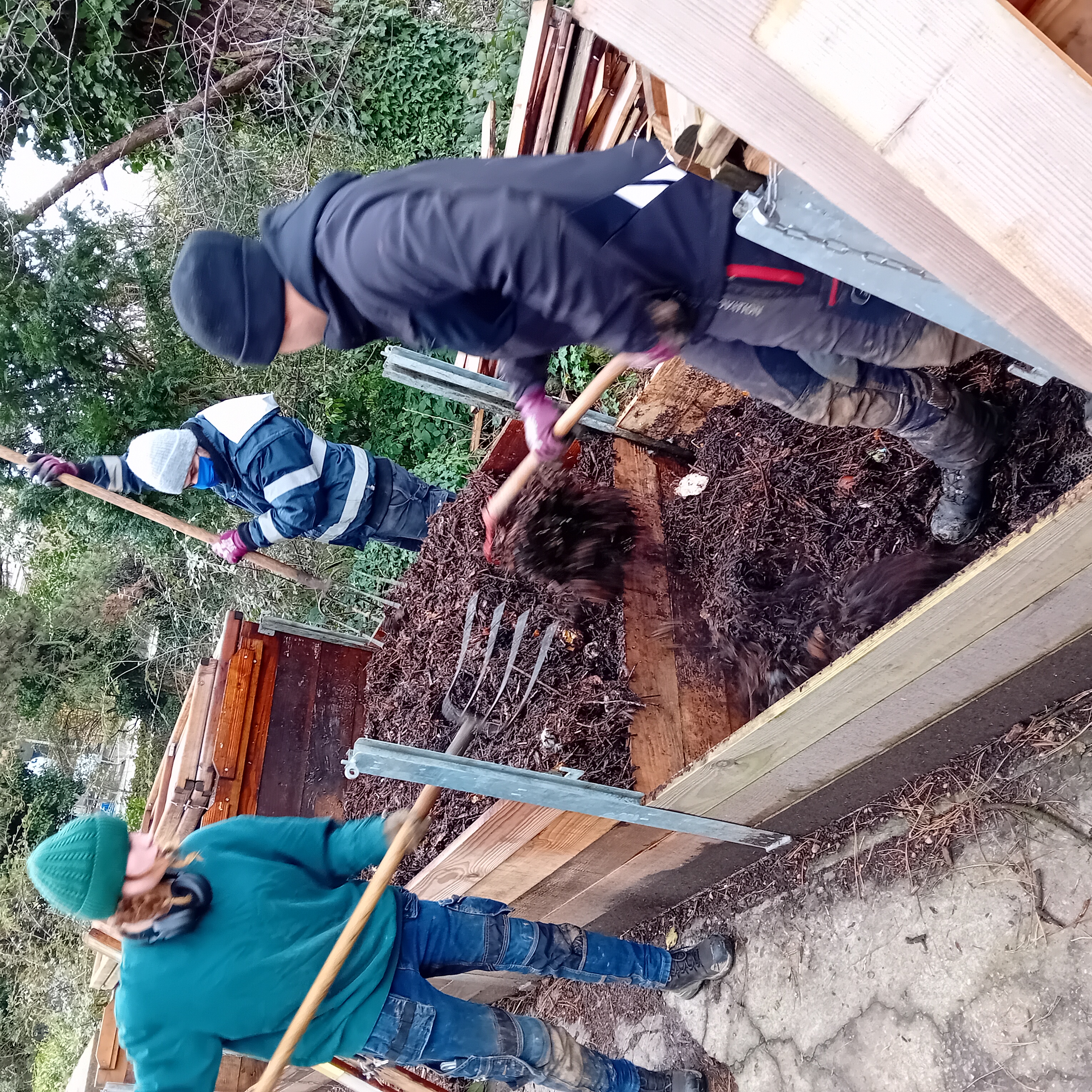 retournement compost