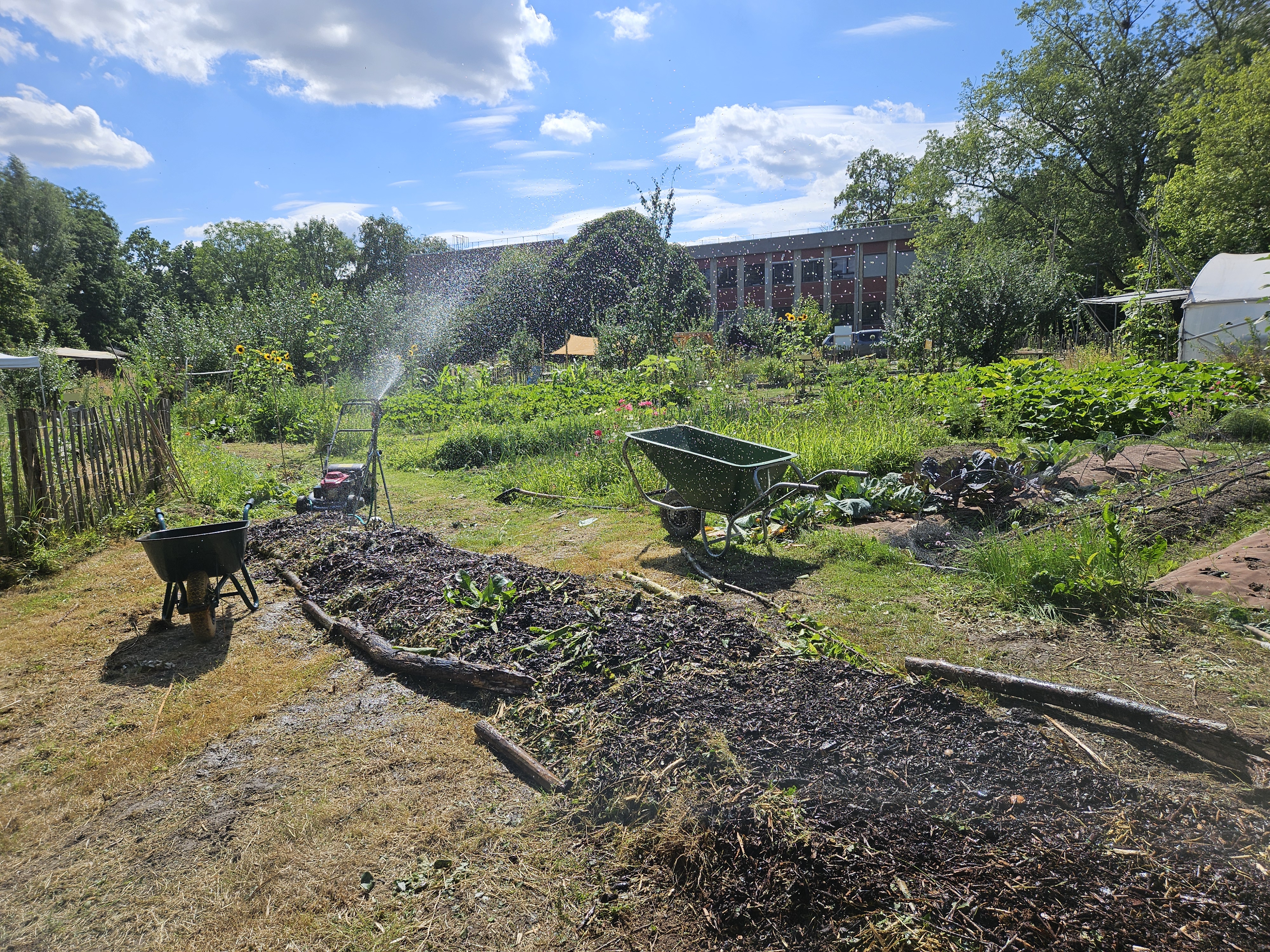 compost dans les jardins
